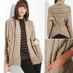 Vince Cable knit Cocoon Wool Cardigan
